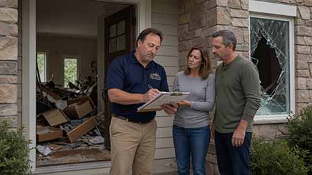 Burlington County Restoration Property Damage from Burglary, Theft and Vandalism Insurance Claims Public Adjuster Palmyra Cinnaminson Riverton Riverside Delran South Jersey New Jersey. Paul Definis assists homeowners and businesses with theft, burglary, vandalism and property damage insurance claims. Paul deploys restoration after your claim is approved. Call 610-721-4199.