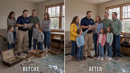 Cheltenham Restoration Property Damage Insurance Claims Public Adjuster Elkins Park Jenkintown Huntingdon Valley Rydal Meadowbrook Montgomery County Pennsylvania. Paul Definis assists homeowners and businesses with fire, water, storm, roof, theft and property insurance claims. Paul deploys restoration after your claim is approved. Call 610-721-4199.