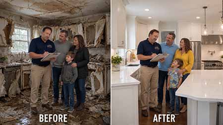 Cheltenham Restoration Property Damage Insurance Claims Public Adjuster Elkins Park Jenkintown Huntingdon Valley Rydal Meadowbrook Montgomery County Pennsylvania. Paul Definis assists homeowners and businesses with fire, water, storm, roof, theft and property insurance claims. Paul deploys restoration after your claim is approved. Call 610-721-4199.