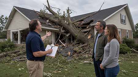 Storm Damage Public Adjuster 19063 Media Rose Valley 19064 Springfield 19065 Moylan Delaware County Pennsylvania. Paul Definis assists homeowners and businesses with storm damage, wind damage, hail damage, roof damage, water damage and property insurance claims. Call 610-721-4199.