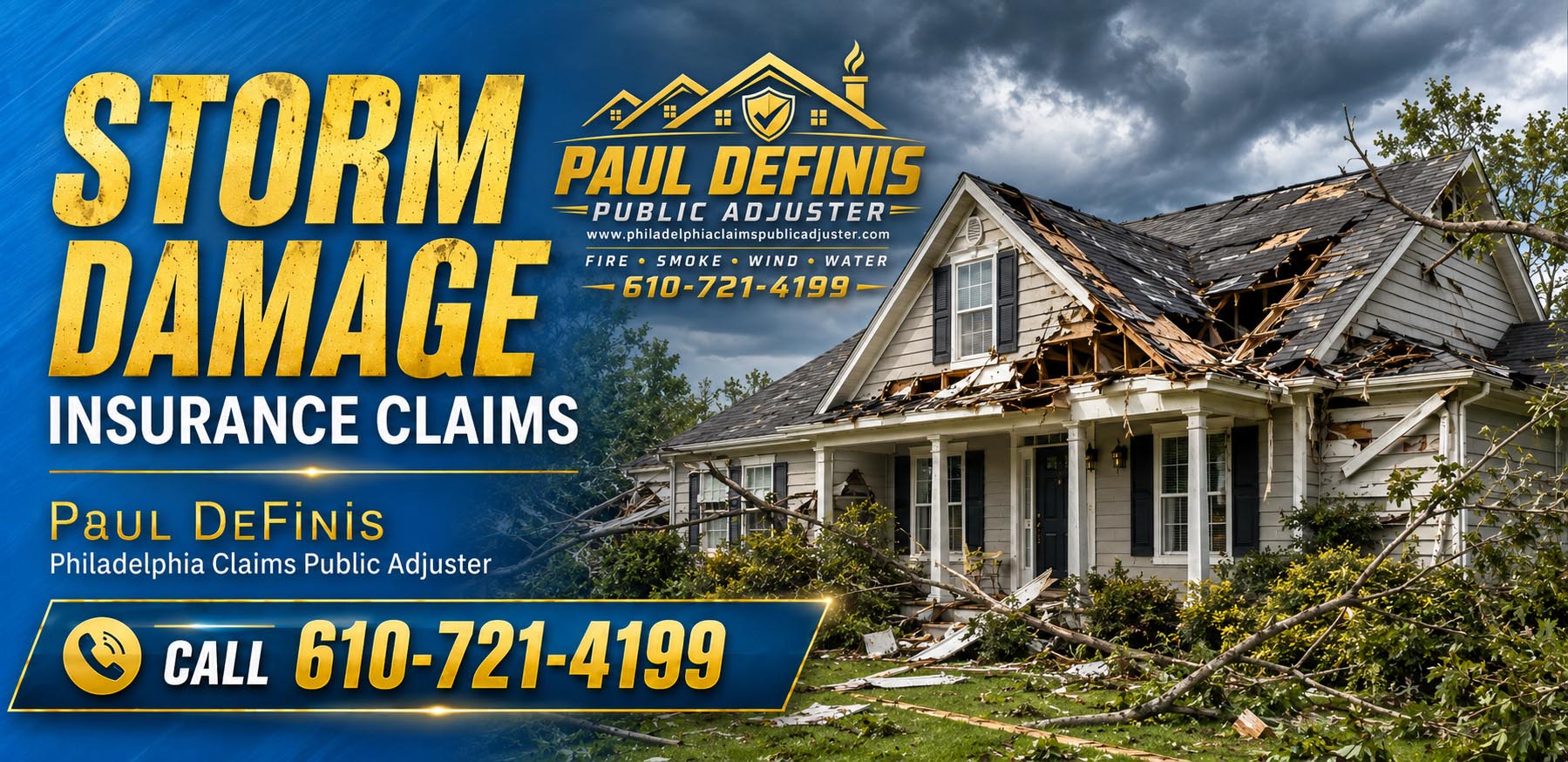 Phialdelphia Storm Damage Insurance Claims.Paul Definis
